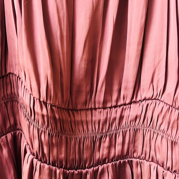 Express Deep Mauve Silk Empire Waist Camisole Size Small - Picture 3 of 4